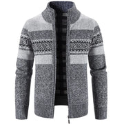 Lucas | Moderne und Warme Herren Pullover Jacke – Dunkelgrau