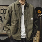 Anton | Heritage Craftsman Herren Hemd in edler Optik – Armeegrün