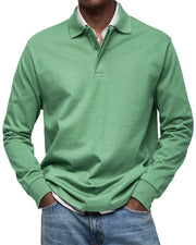 Sommerfeld | Langarm-Poloshirt für Herren (1 kaufen – 1 GRATIS dazu) – Grün