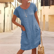 Analiza - Elegantes Sommerkleid für Damen – Blau