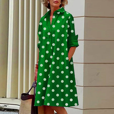 Allison - vintage langarmkleid