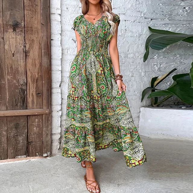 Luna - bohemian maxikleid sommer