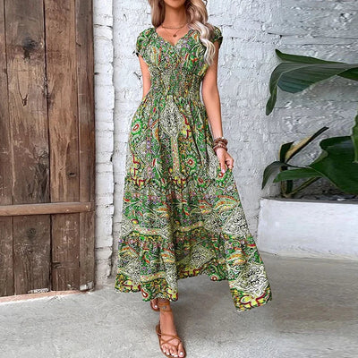 Luna - bohemian maxikleid sommer