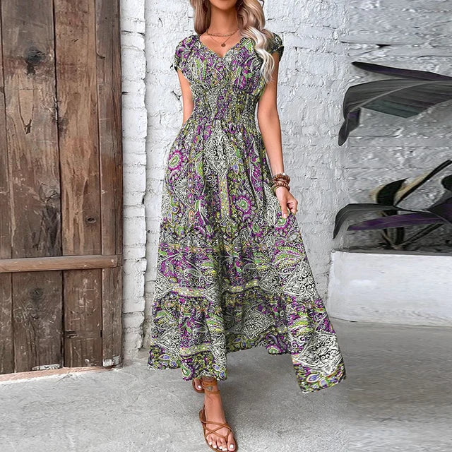 Luna - bohemian maxikleid sommer