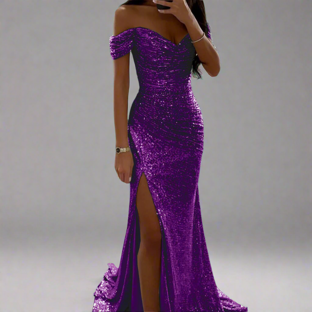 Zenobia | Glitzerndes Kleid mit premium Stoff für unvergessliche Nächte