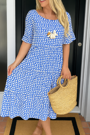 Xylavie - luftiges Midikleid – Blau