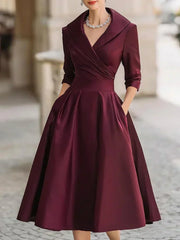 Sommerfeld | Elegantes Satinkleid – Rot
