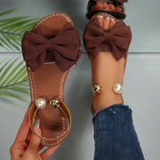 Elinette - Luxuriöse Slip-on-Sandalen – Braun