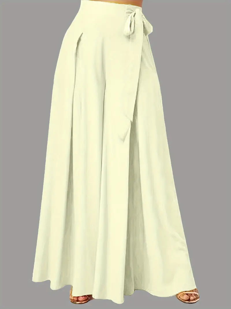 Hilma | Mühelos schicke Hose mit Bindeband und weitem Bein