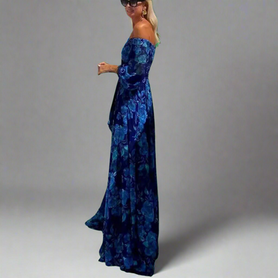 Tholinde | Elegantes Maxikleid mit Blütendetail