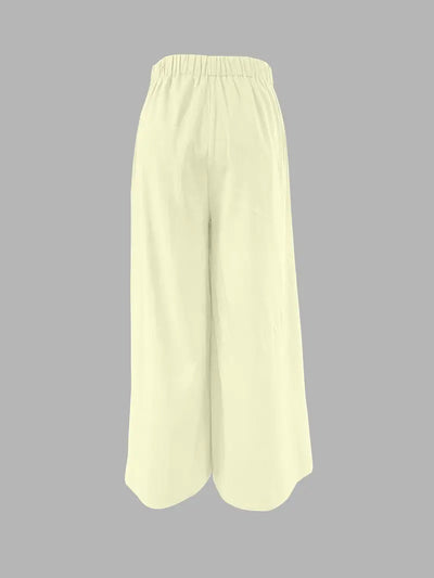 Hilma | Mühelos schicke Hose mit Bindeband und weitem Bein