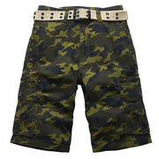 Sommerfeld | Lässige Strand CamouflageBaumwollshorts für Herren (1 kaufen, 1 GRATIS dazu) – Grünes Camo