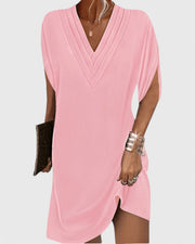 Sophie | Raffiniertes Kleid mit schmeichelhaftem Schnitt – Rosa