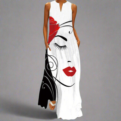 Briselotte | Elegantes Vintage Maxi-Kleid für den Sommer