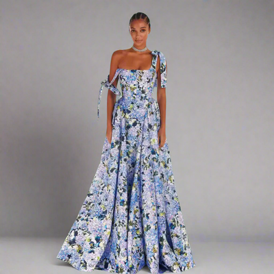 Zara | Elegantes Blumenmaxi-Kleid für den Sommer