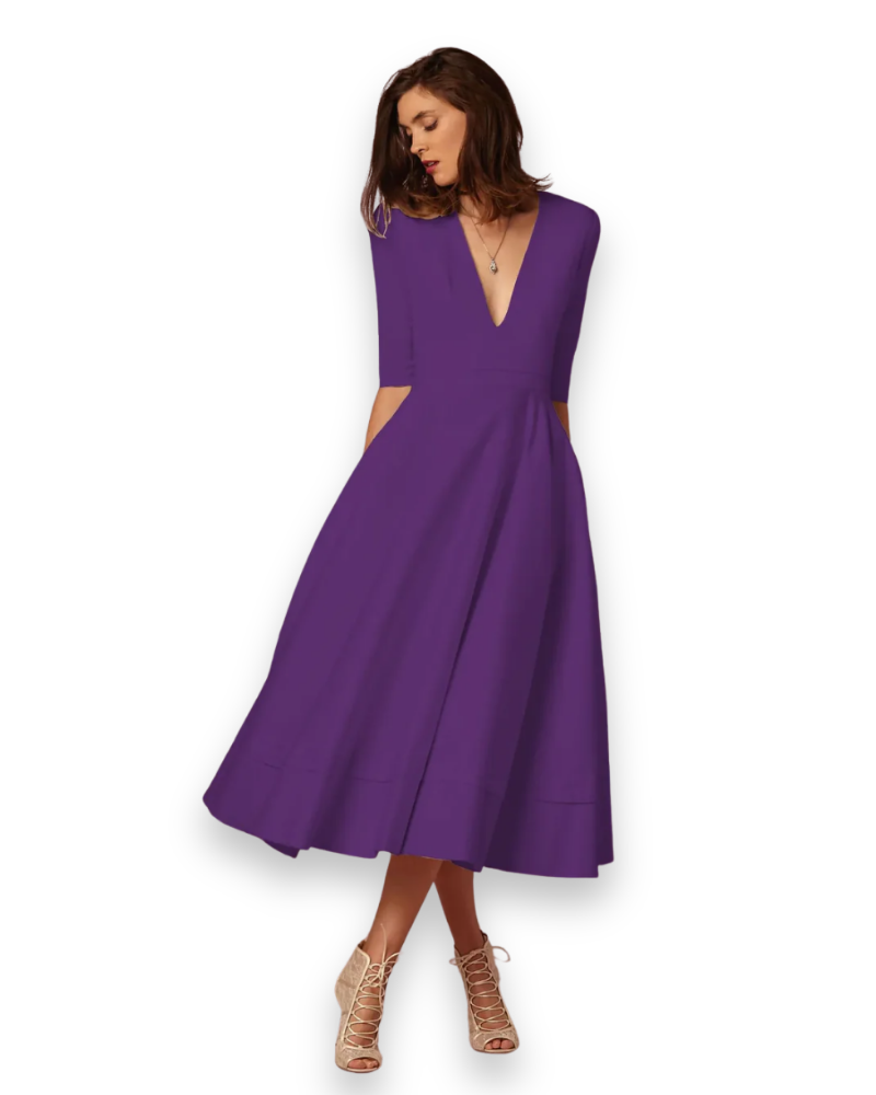 Damen Elegantes Festliches Kleid | Ärmellos Maxi