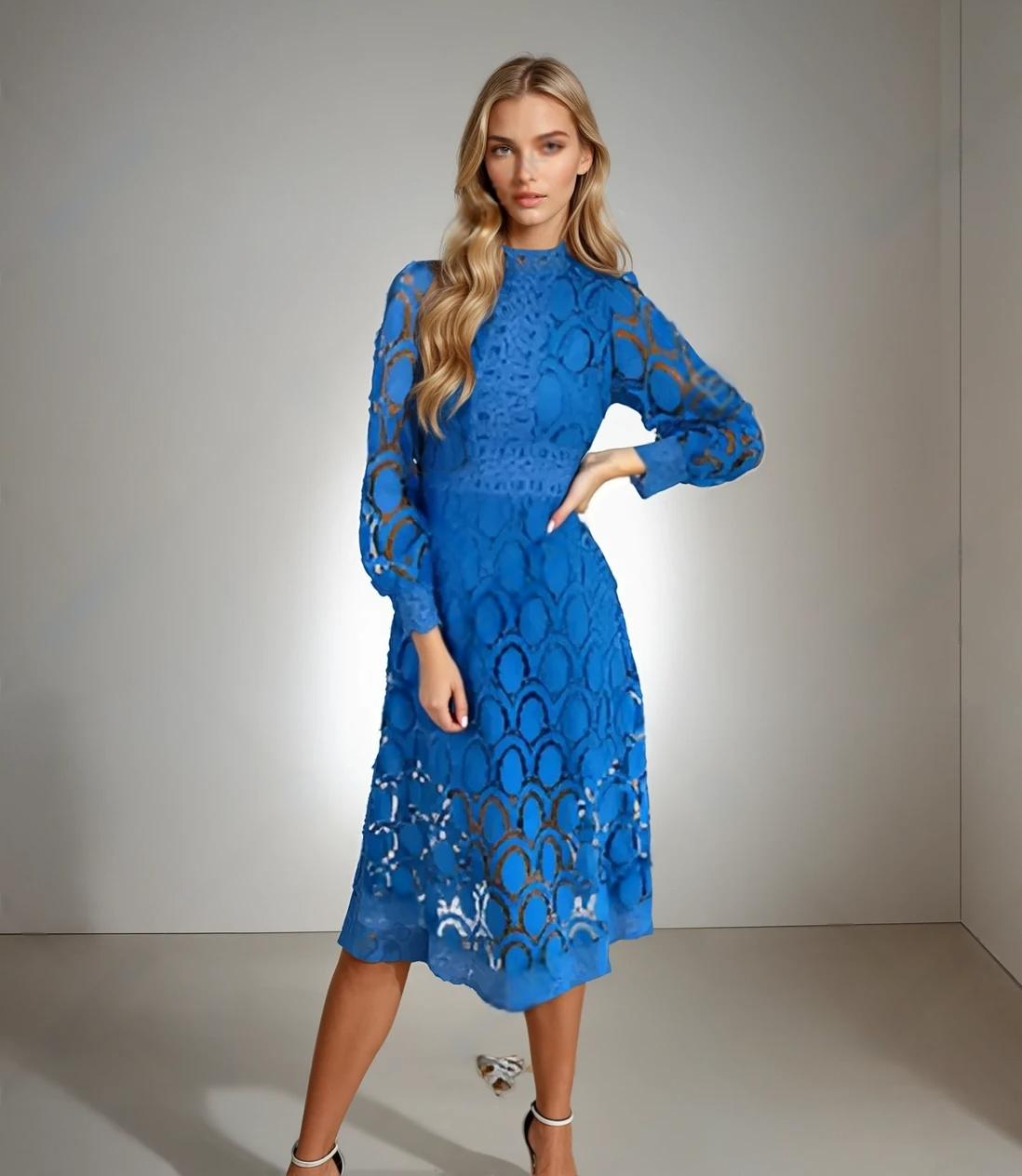 Vivienne | Langes Patchworkkleid