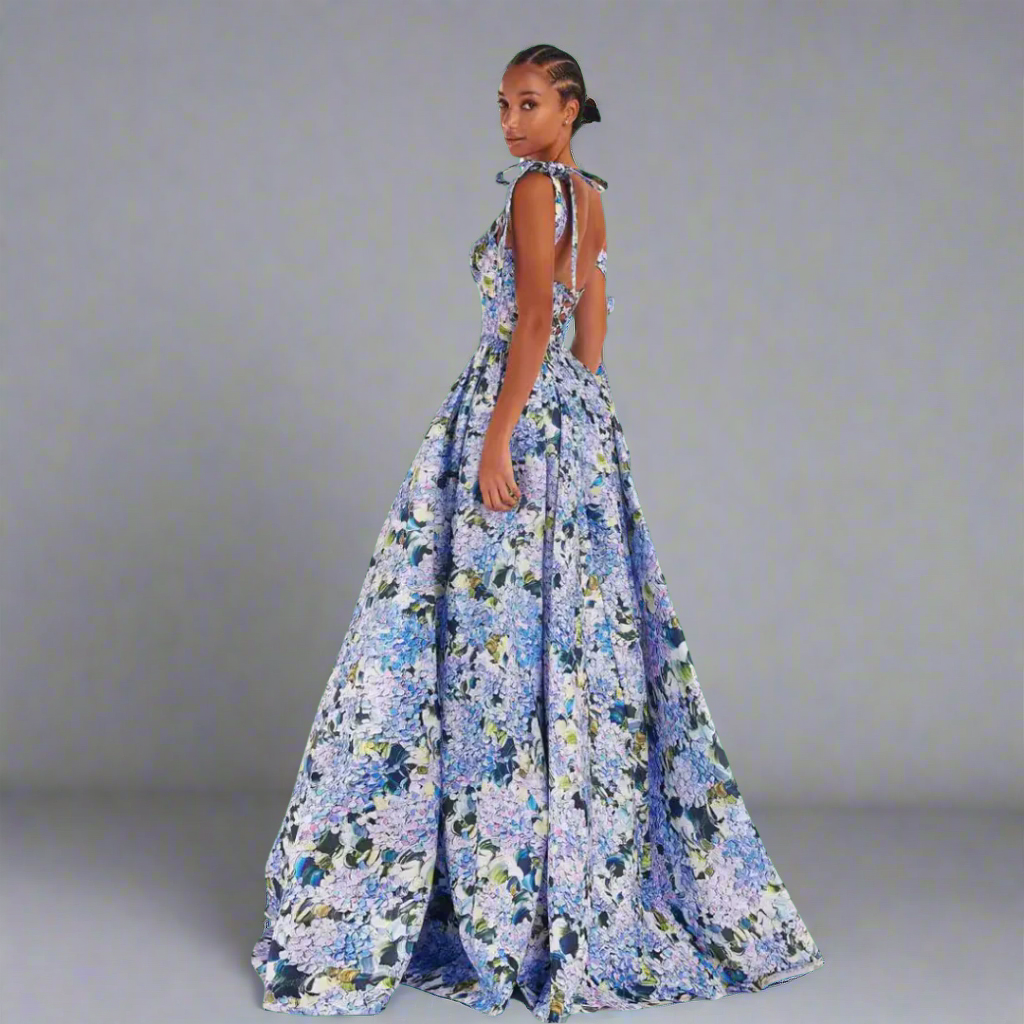 Zara | Elegantes Blumenmaxi-Kleid für den Sommer