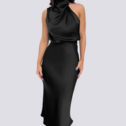 Chrissy - Schickes Cocktailkleid für Damen – Schwarz