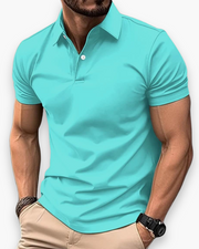 Collo | Herren Kurzarm Poloshirt Slim Fit Einfarbig Sportpolo – Hellgrün