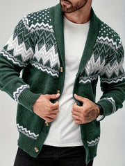 Joren - strukturierter Strickblazer – Grün