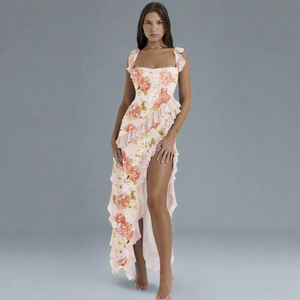 Zisel | Luftiges Maxikleid mit eleganten Volants