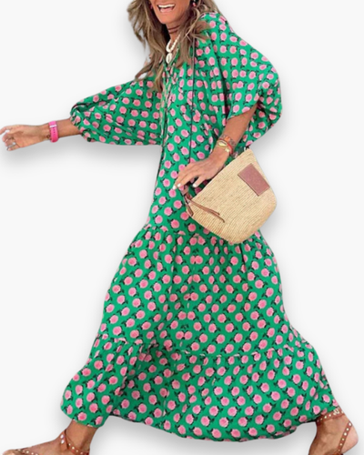 Damen Boho Maxikleid für Sommer | Vielseitiges Freizeitkleid