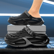 Olezzo | Atmungsaktive Herren-Sandalen für Alltag und Freizeit – Schwarz