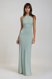 Sommerfeld | Halter Maxikleid – Mintgrün