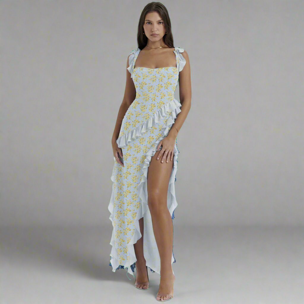 Zisel | Luftiges Maxikleid mit eleganten Volants