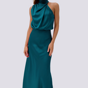 Chrissy - Schickes Cocktailkleid für Damen – Blau