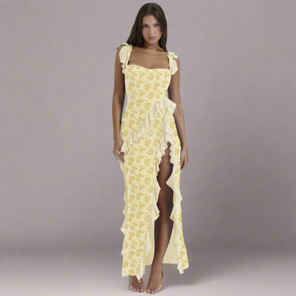 Zisel | Luftiges Maxikleid mit eleganten Volants