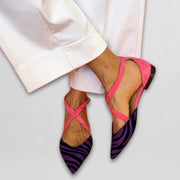 Fenna | Schicke Riemchen-Ballerinas – Lila