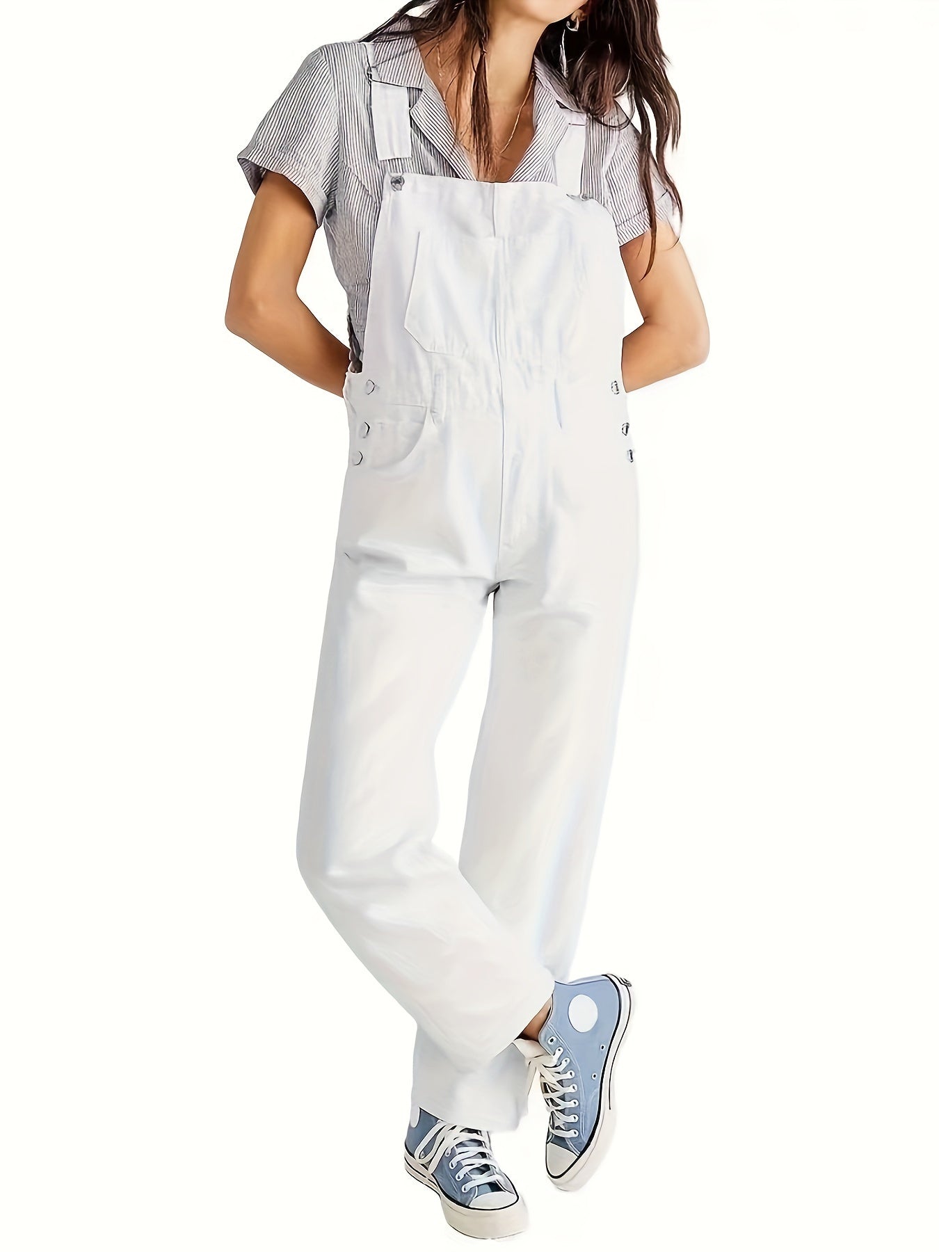 Stylischer Damen-Denim-Jumpsuit für jeden Tag - CityEase