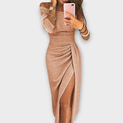 Lena - Elegantes Off-Shoulder Kleid