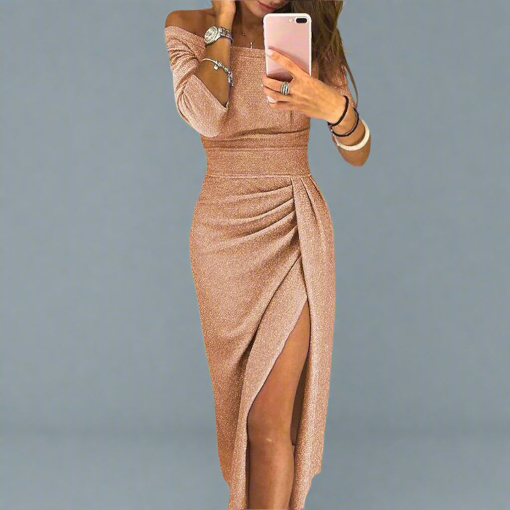 Isabella | Funkelndes Dinnerkleid mit elegantem Hüftschlitz