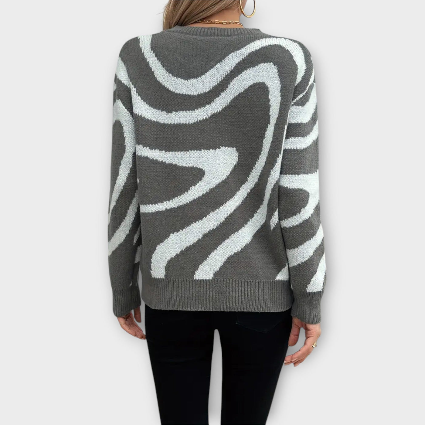 Zebra-Muster-Pullover – Auffällig, modern und mühelos stilvoll