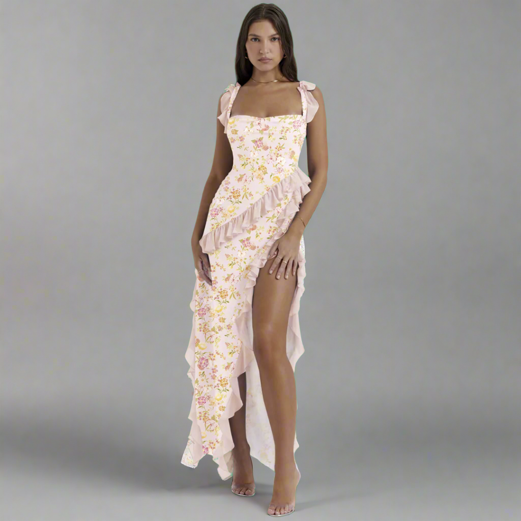 Zisel | Luftiges Maxikleid mit eleganten Volants