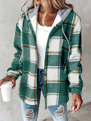 Genevessa - Softtouch-Kapuzenjacke – Grün