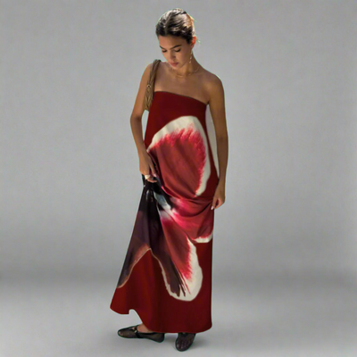 Thalwina | Sexy Blumen Maxi-Kleid für den Sommer