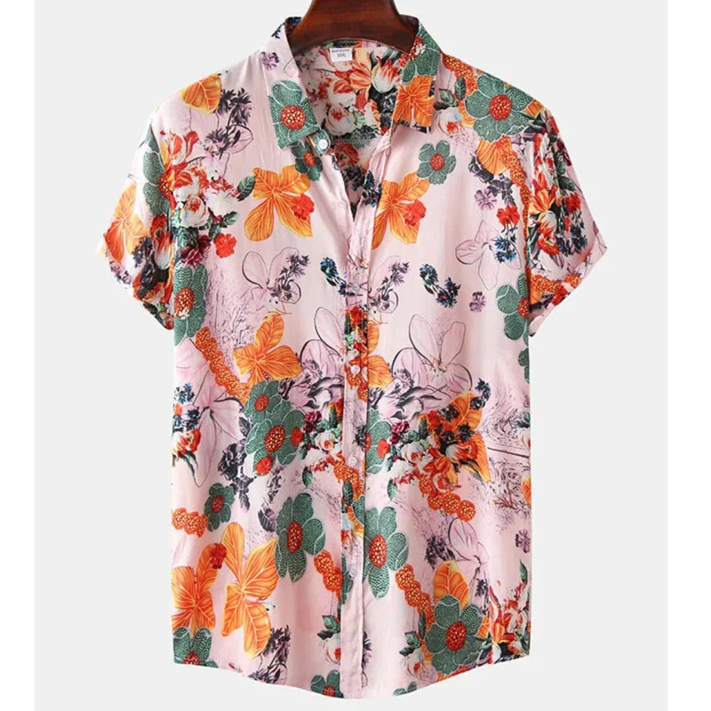 Leicht & Stylisch Tropenhemd mit Blumenmuster für Herren – Mateo