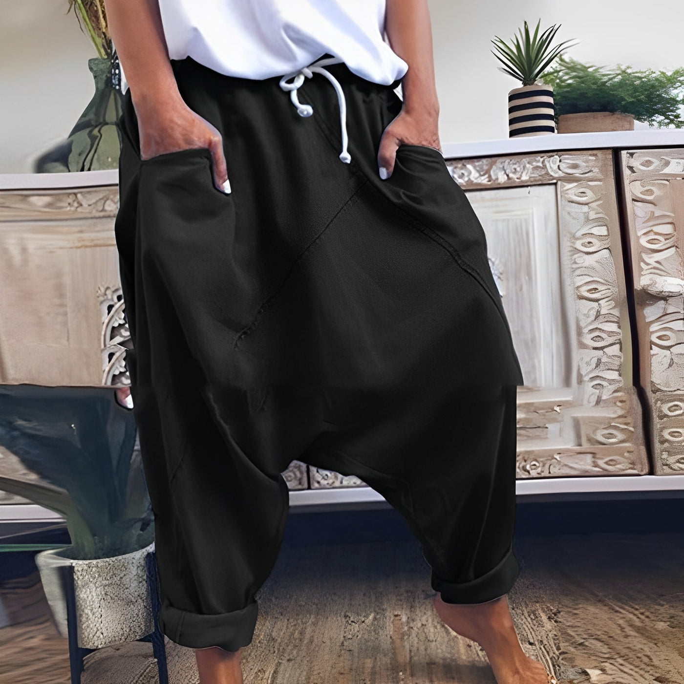 Dionne - Lässige elastische Hose für Damen