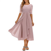 Florenz - Elegantes Midi-Kleid – Rosa