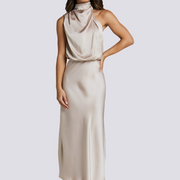 Chrissy - Schickes Cocktailkleid für Damen – Aprikose