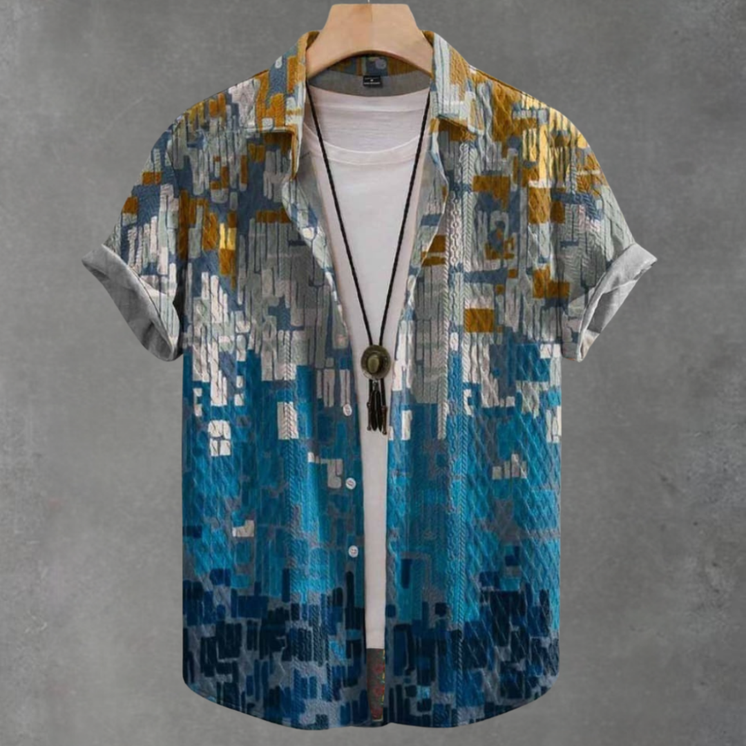 Dustin Casual Vintage-Jacquard-Hemd