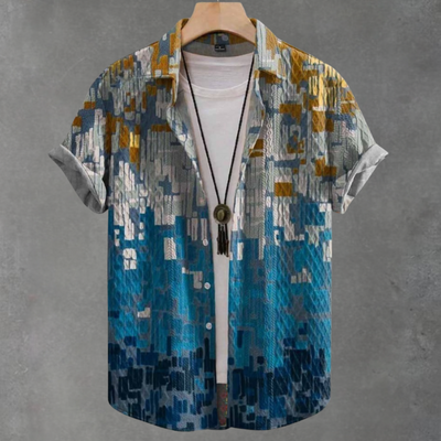 Dustin Casual Vintage-Jacquard-Hemd