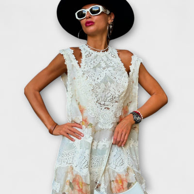 Lottie - Elegantes Kelly-Spitzen-Maxikleid