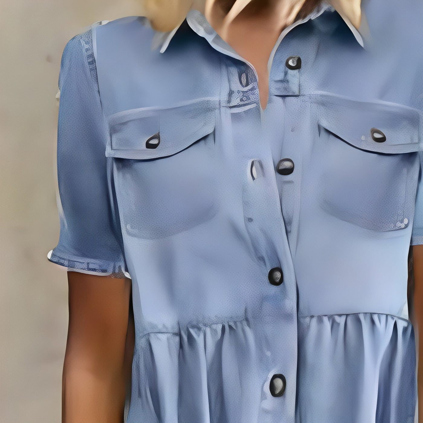 Calanthe - Denim-Maxikleid im Boho-Stil