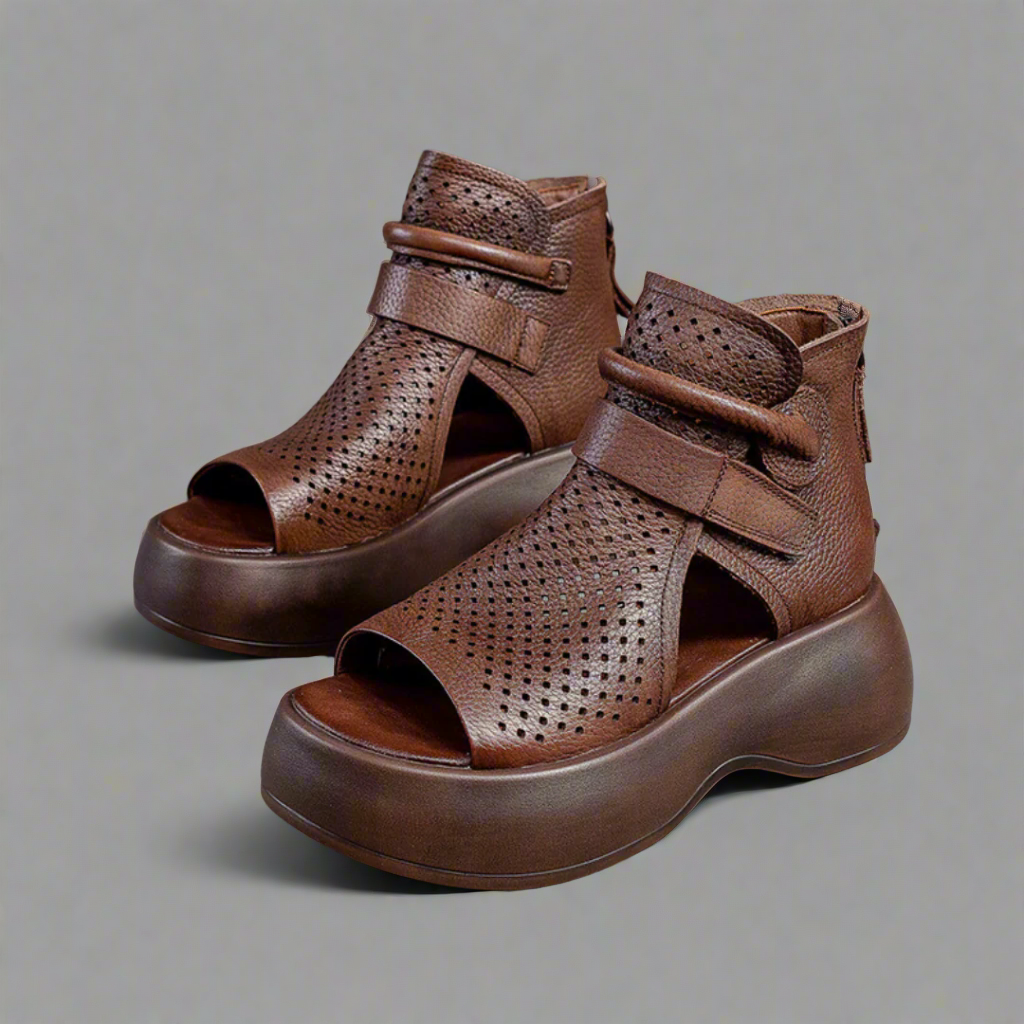 Annelore | Elegante Ledersandalen für ultimativen Komfort