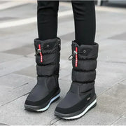 Arvani Winter-Schneestiefel – Schwarz